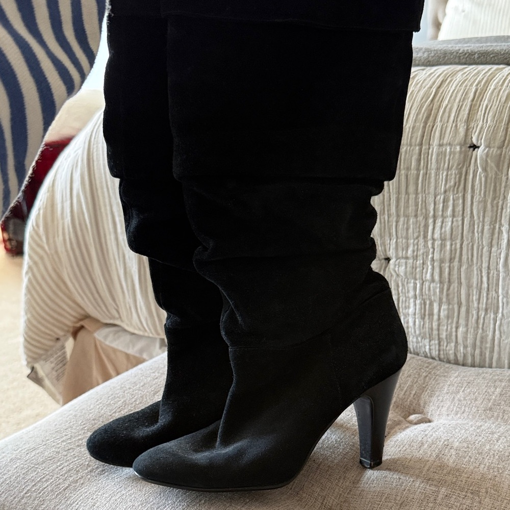 Nine West Black Heeled Boots